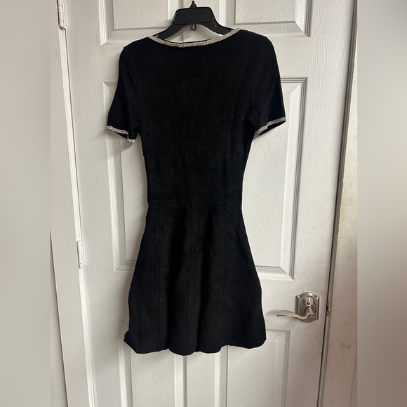 Megane Embellished Velvet Knit Dress - Picture 6 of 7